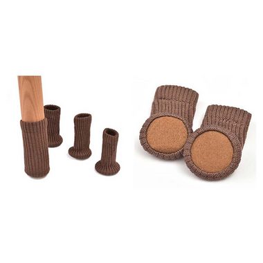 CTGtree Stuhlsocke Stuhlbeinsocke Möbel Socken Anti-Rutsch Wollsocken Hocker, (16 St)