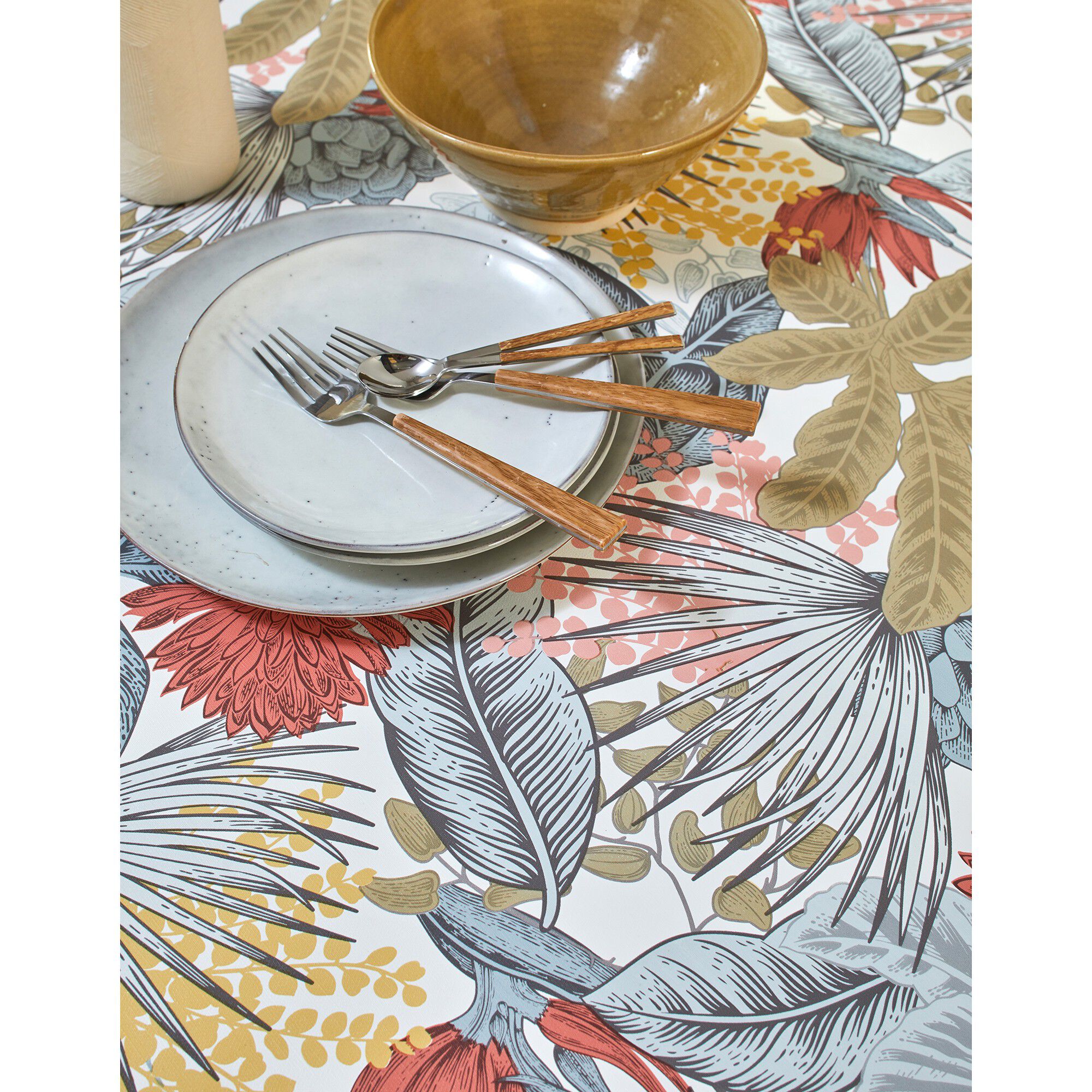 Nappe toile cirée imprimé Anne