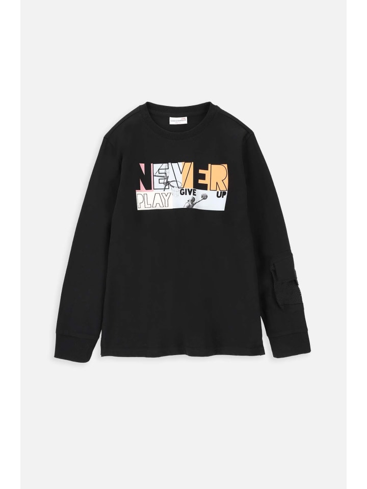 Coccodrillo Langärmeliges T-shirt in schwarz günstig kaufen