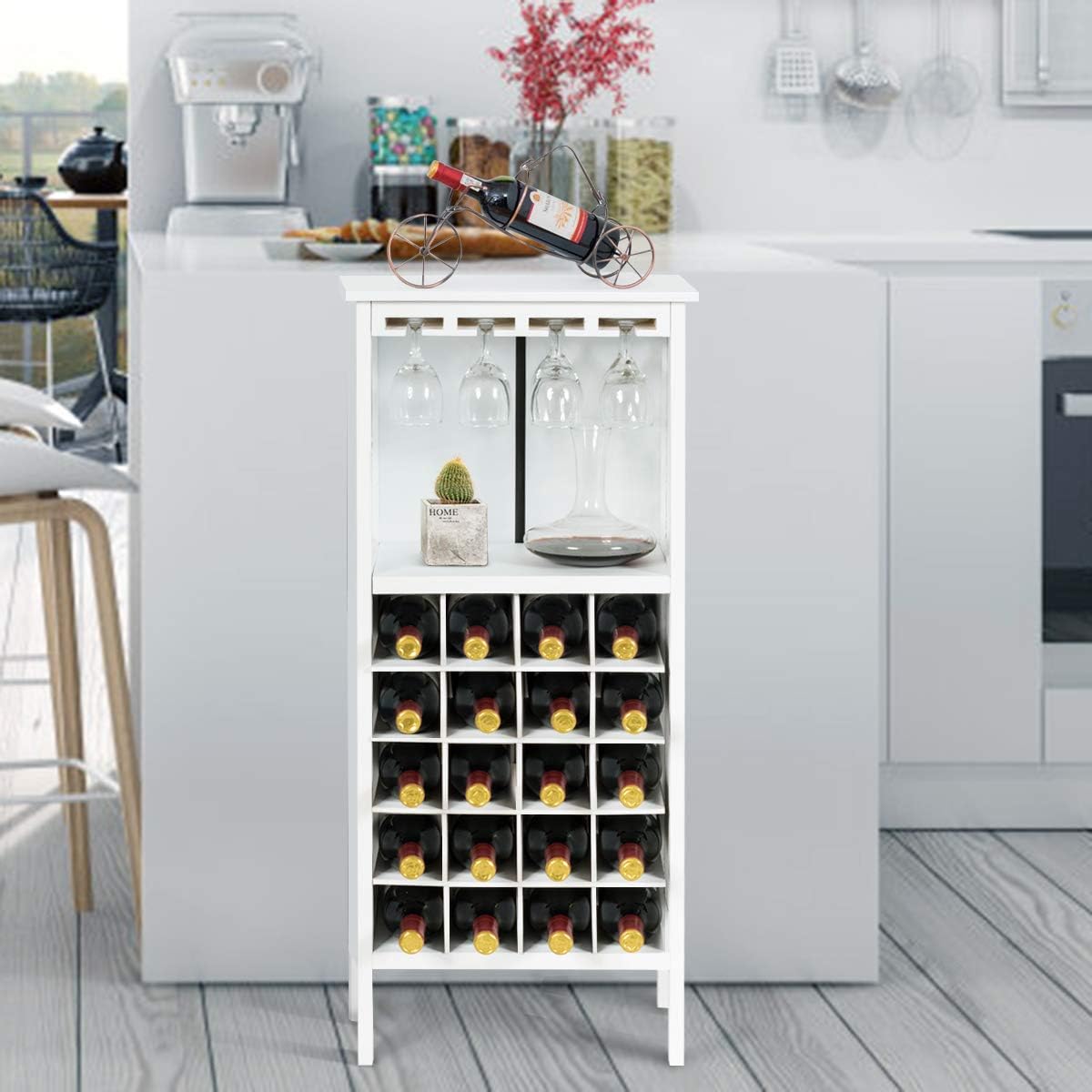 Costway COSTWAY Weinschrank für 20 Flaschen