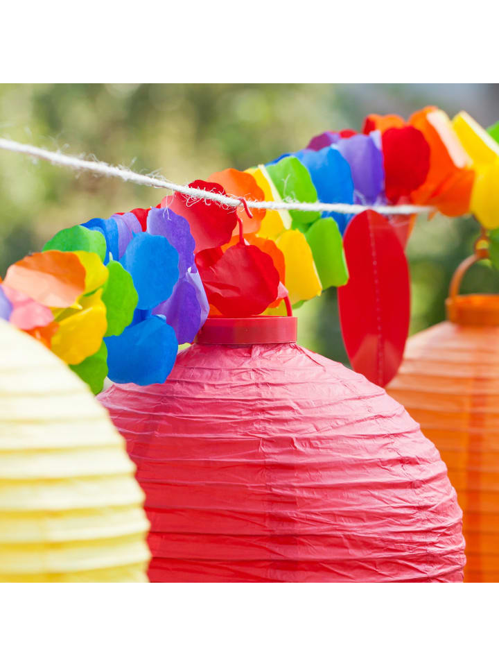 relaxdays 10x Lampions in Bunt - Ø 20 cm günstig kaufen onesize
