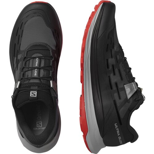 HERREN TRAILRUNNINGSCHUHE SHOES ULTRA GLIDE BLACK/ALLOY/GOJI BERRY