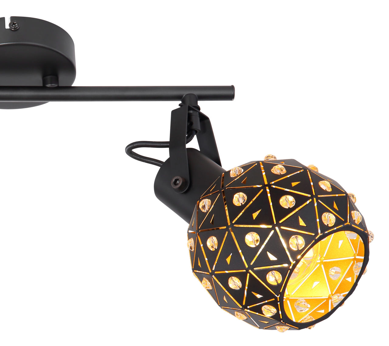 Globo Lighting - JODIE - Strahler Metall schwarz matt, 2x E27