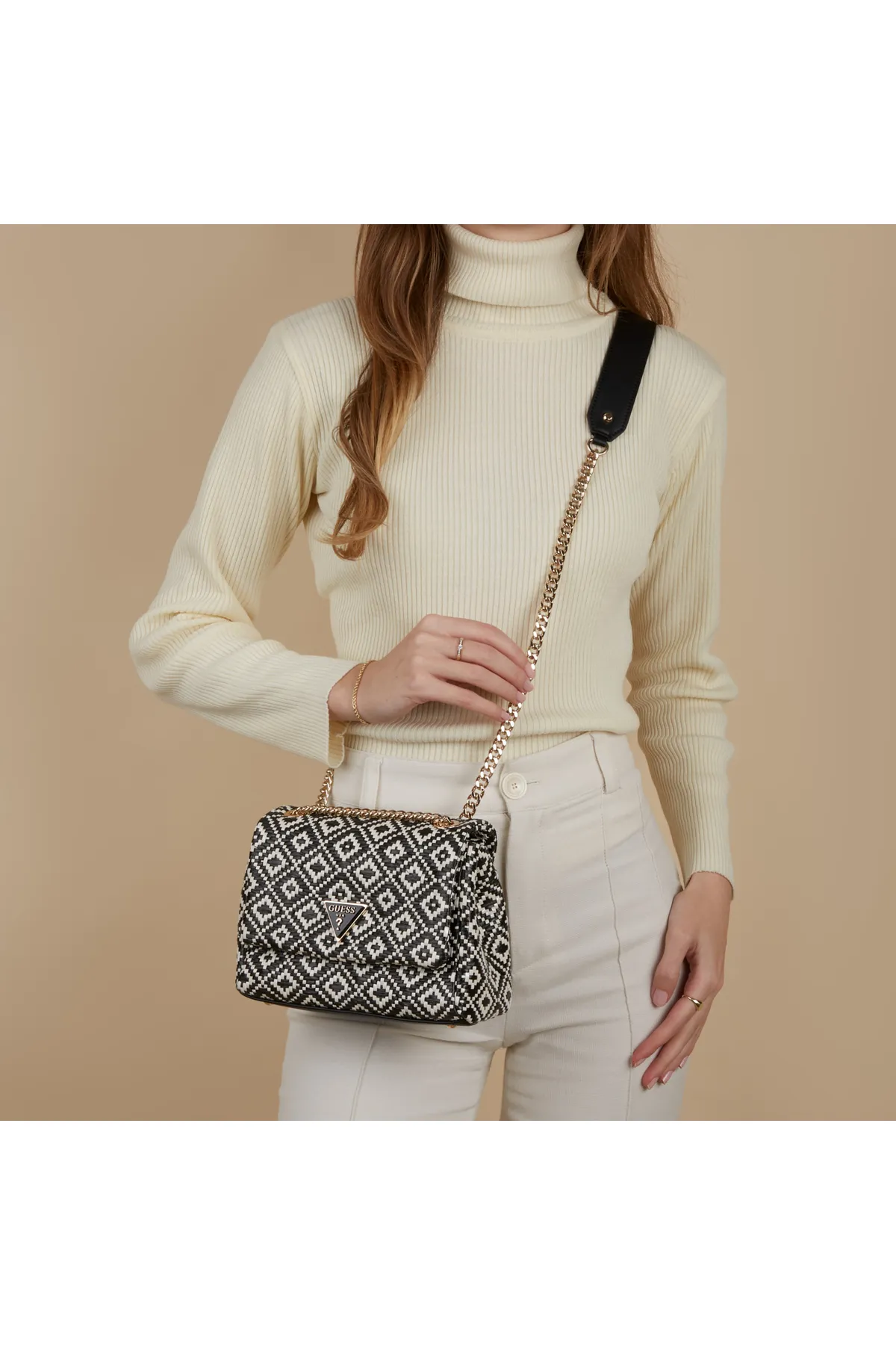 Guess  Rianee Damen Umhängetasche Schwarz Hwwr92-28210-bla