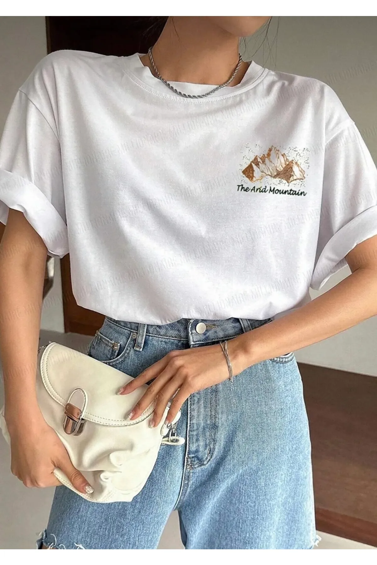 My Blog  Übergroßes T-Shirt mit Arid Mountain-Print