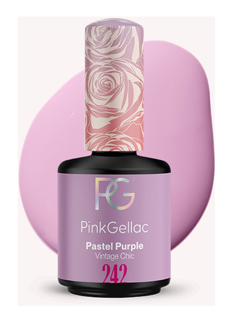 Oja gel roz Gellac 242, într-o culoare pastel închisă