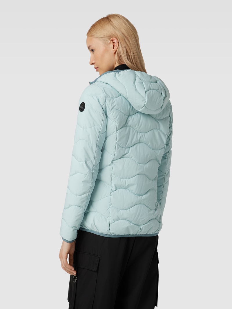 Jacke mit Label-Details in hellblau