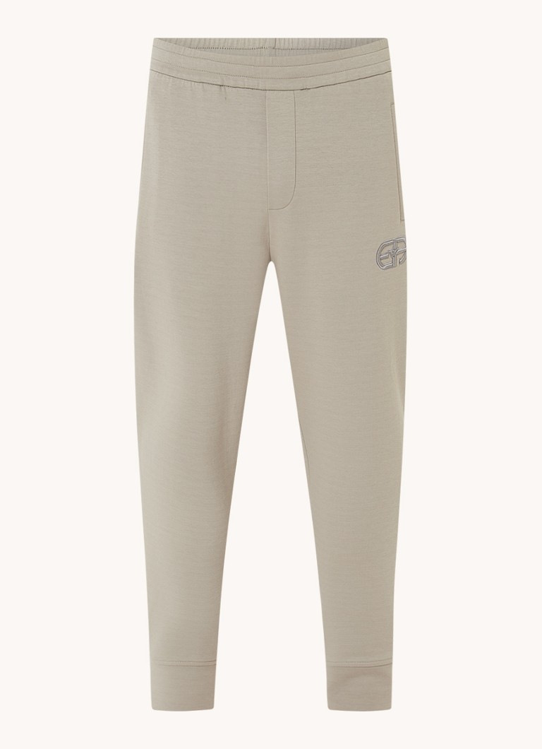 Pantaloni de jogging corti affusolati di Emporio Armani cu logo