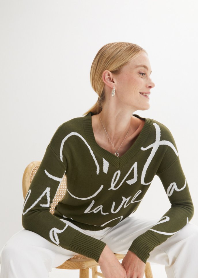 Pullover mit Schriftzug