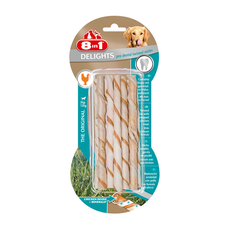 8in1 Snacks 8in1 Delights Pro Dental Twisted Sticks 10 Stück