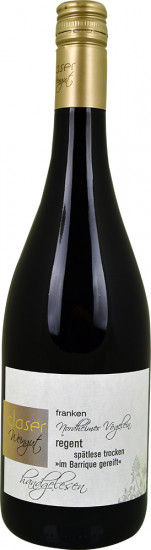 2018 REGENT RAW 12 Monate im Barrique gereift trocken - Weingut Glaser