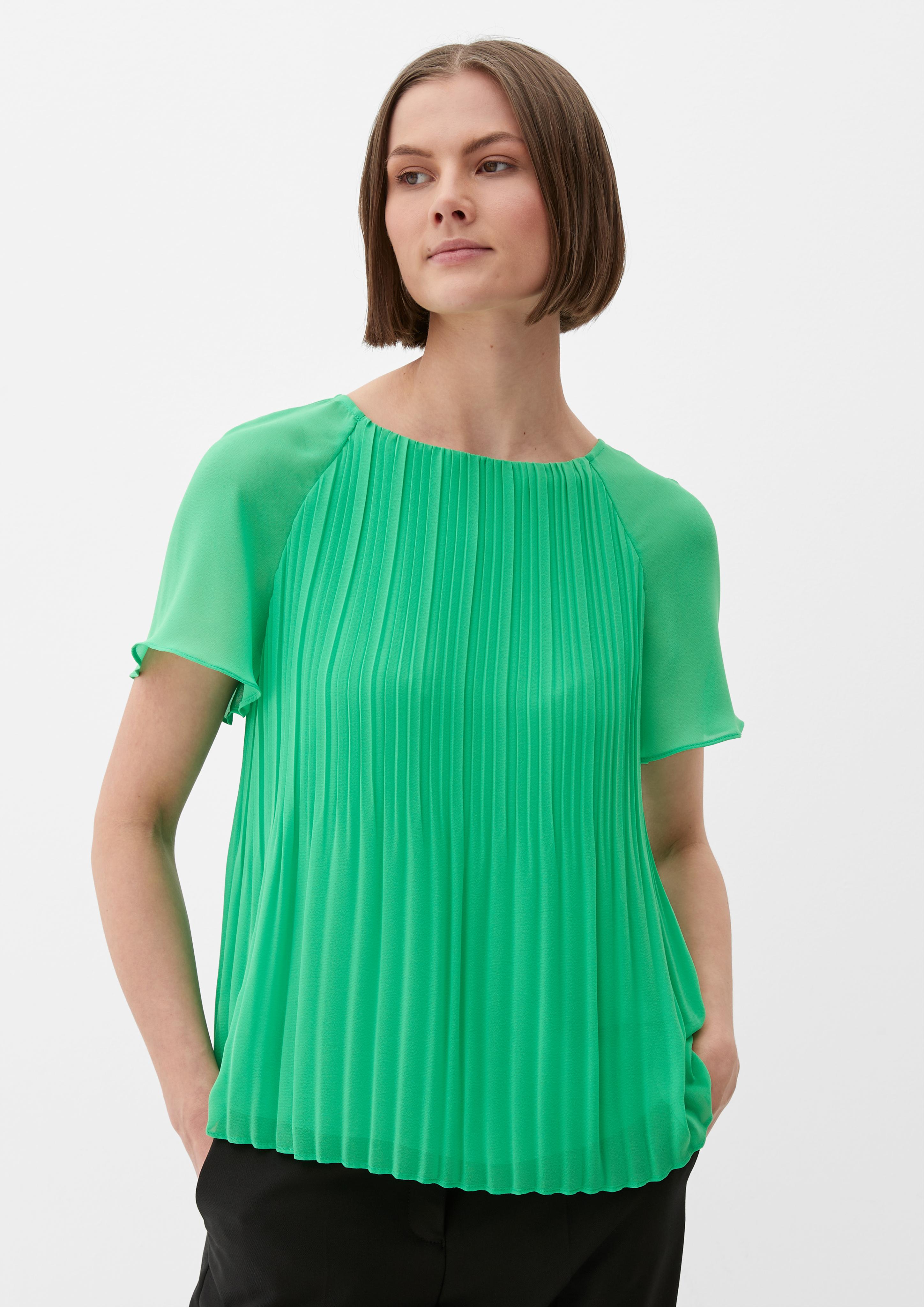 Bluse mit Plisseefalten  2130234-7588