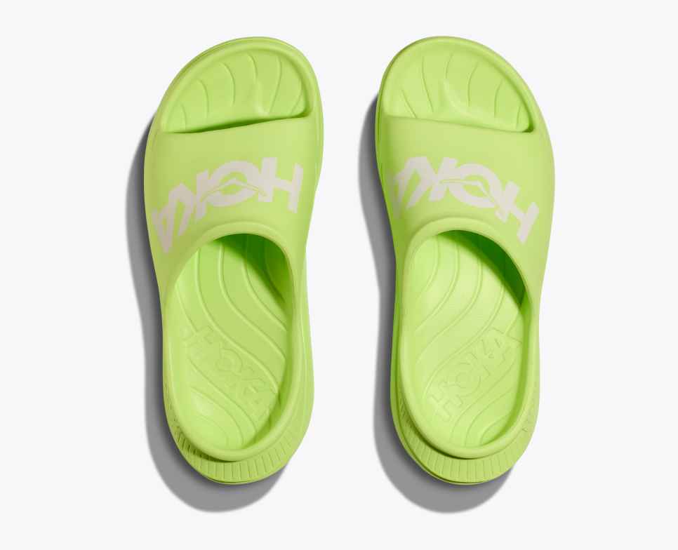 Ora Athletic Slide Lettuce / White