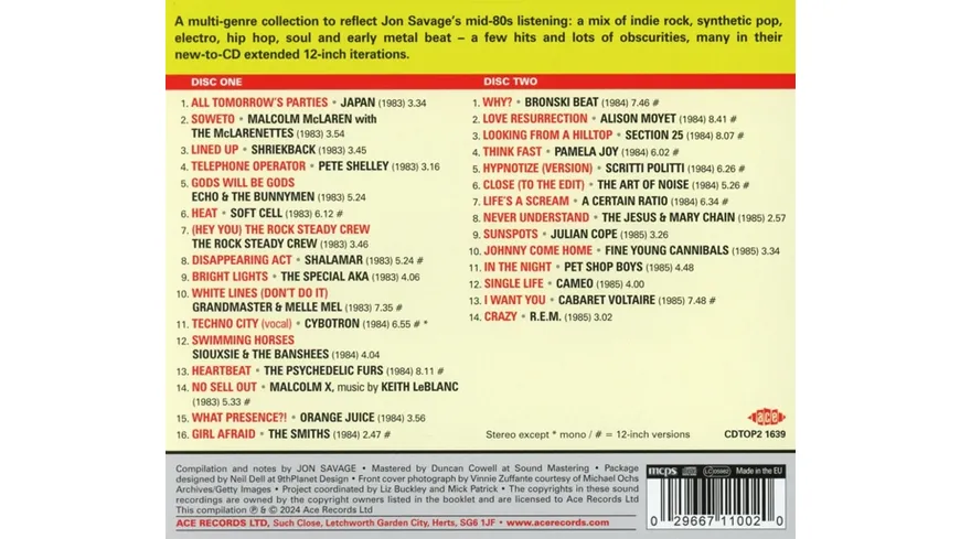Jon Savage's 1983-1985 - Welcome To Techno City
