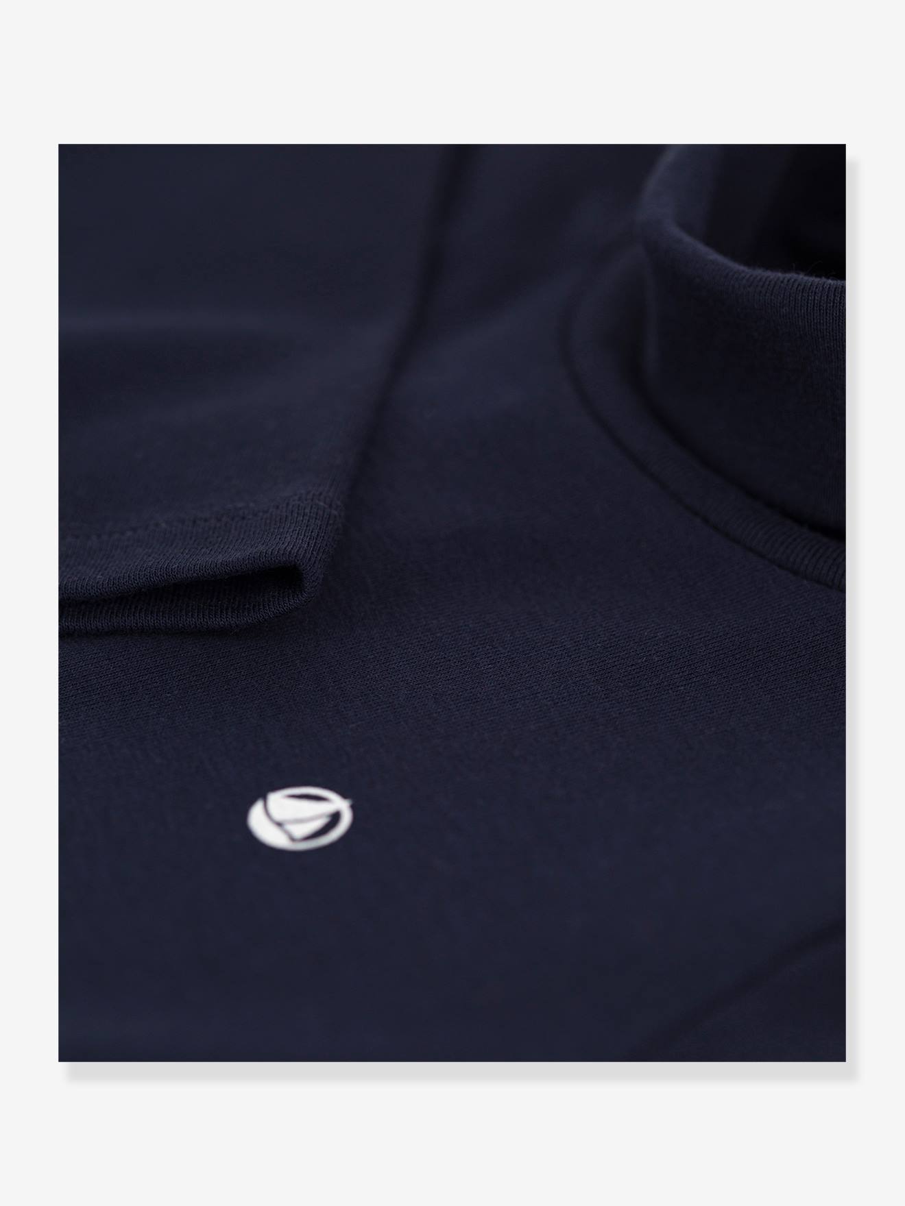Sous-pull en coton bio PETIT BATEAU bleu