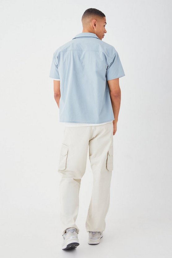 Technical Stretch Boxy Shirt