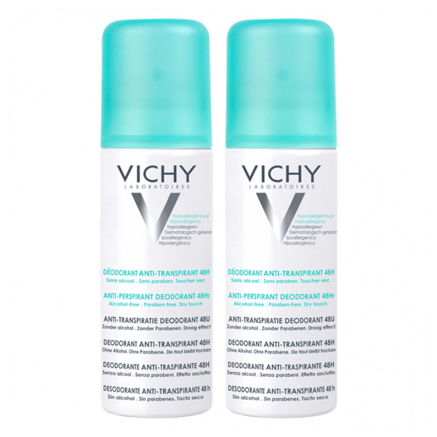 Vichy Anti-Transpirant 48H Aérosol Déodorant 2x125 ml