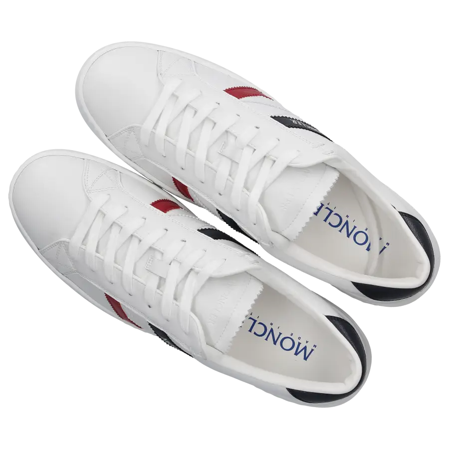 Moncler - Sneaker low MONACO M Kalbsleder - weiß