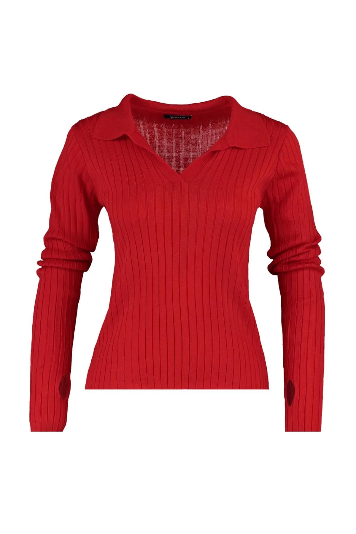 Trendyol Collection  Roter Strickpullover mit Rollkragen TWOAW21KZ1113