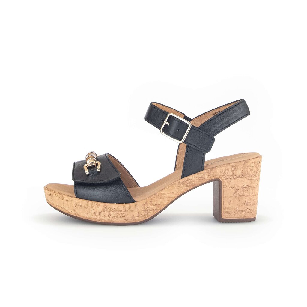 Gabor fashion Plateau Sandale schwarz
