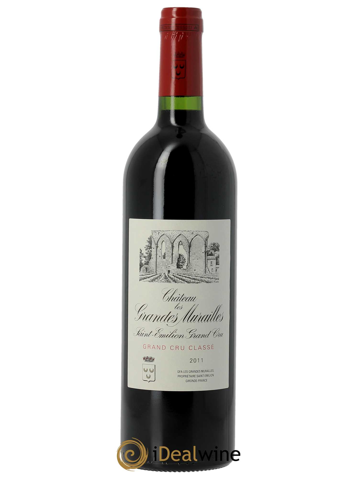 Château les Grandes Murailles Grand Cru Classé (CBO à partir de 6 bts) 2011 - Lot de 1 Bouteille