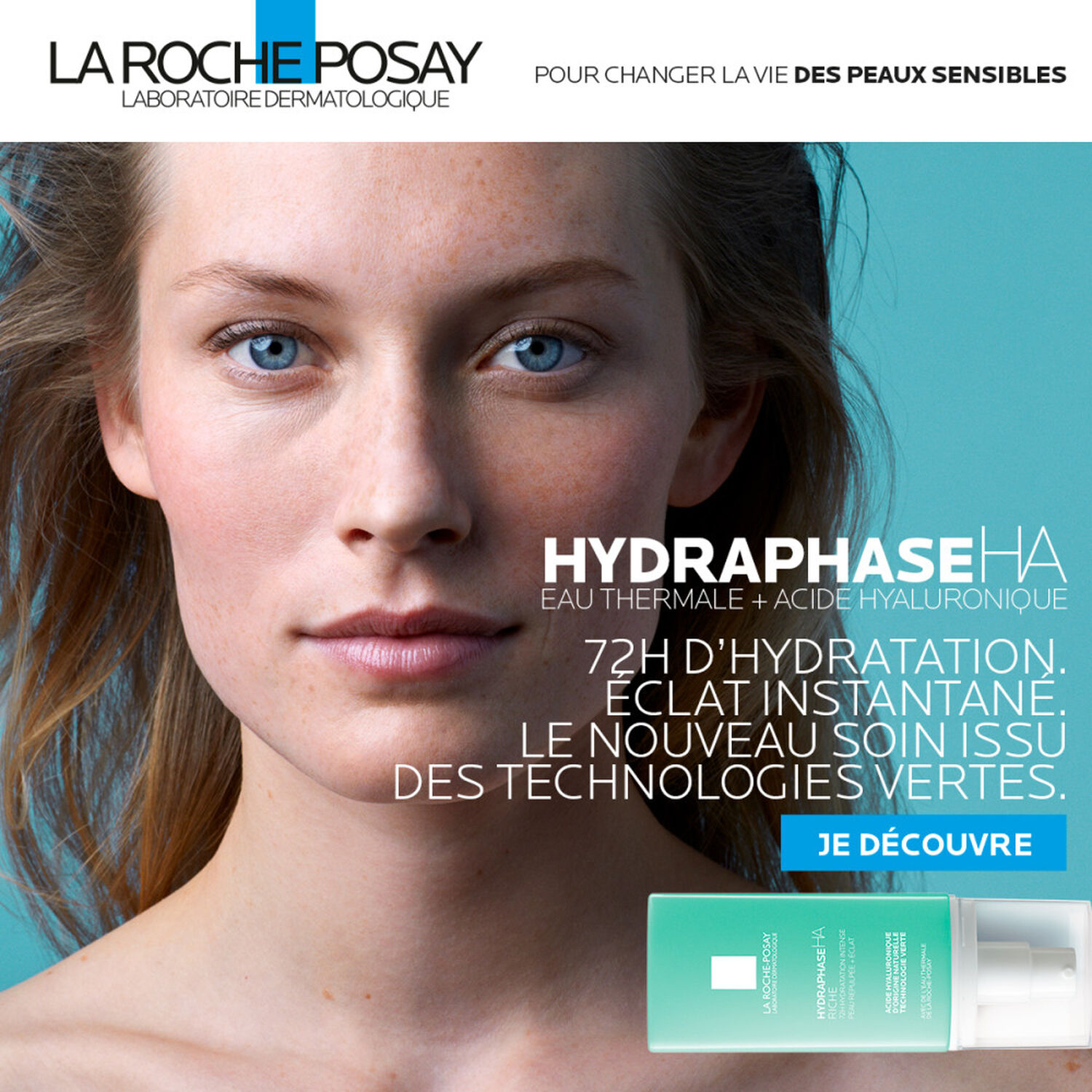 la roche-posay Hydraphase HA Riche Crème Hydratante Visage Acide Hyaluronique 50 ml