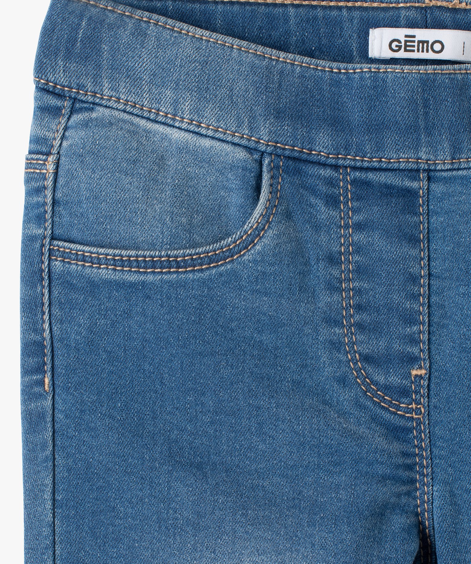 Jegging fille légèrement délavé stone | GEMO