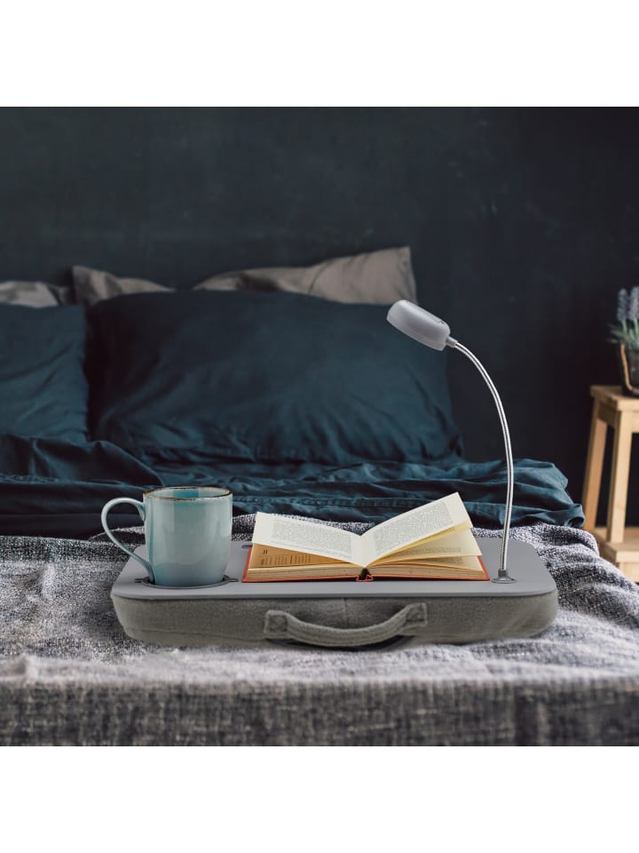 relaxdays Laptopkissen in Grau - (B)44 x (H)5 x (T)34 cm günstig kaufen onesize