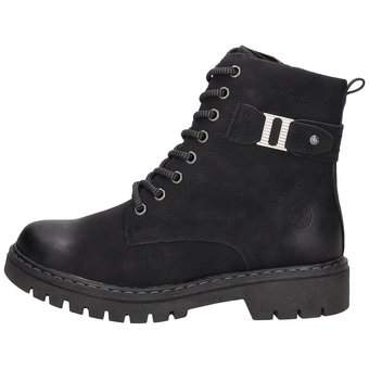 Relife Schnür Boots in schwarz