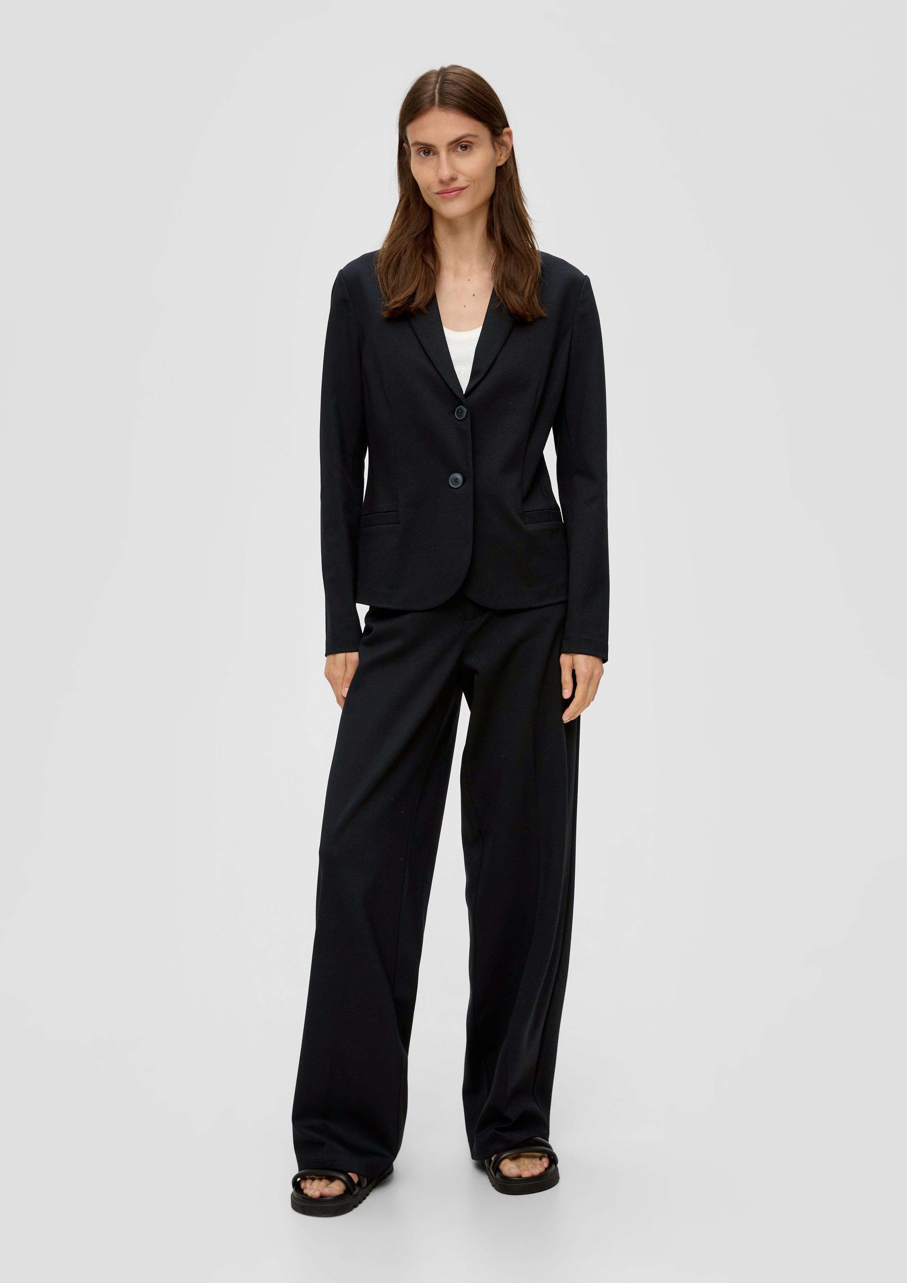 Twill-Blazer aus Interlockjersey  2133482-9999