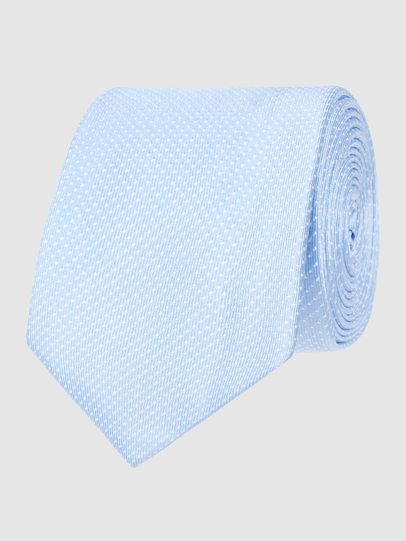 Seidenkrawatte mit Allover-Muster in bleu