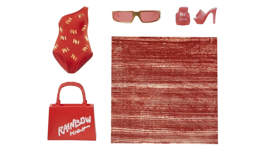 Rainbow High Swim & Style Fashion Doll- Ruby (Red)
