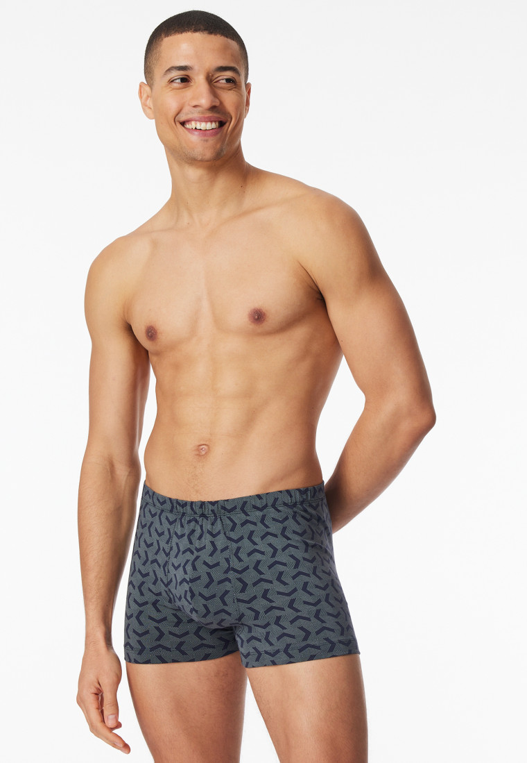 Shorts 3er-Pack Organic Cotton dunkelblau gemustert - 95/5