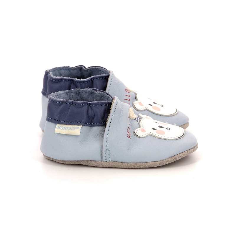 Chaussons cuir Hello Winter