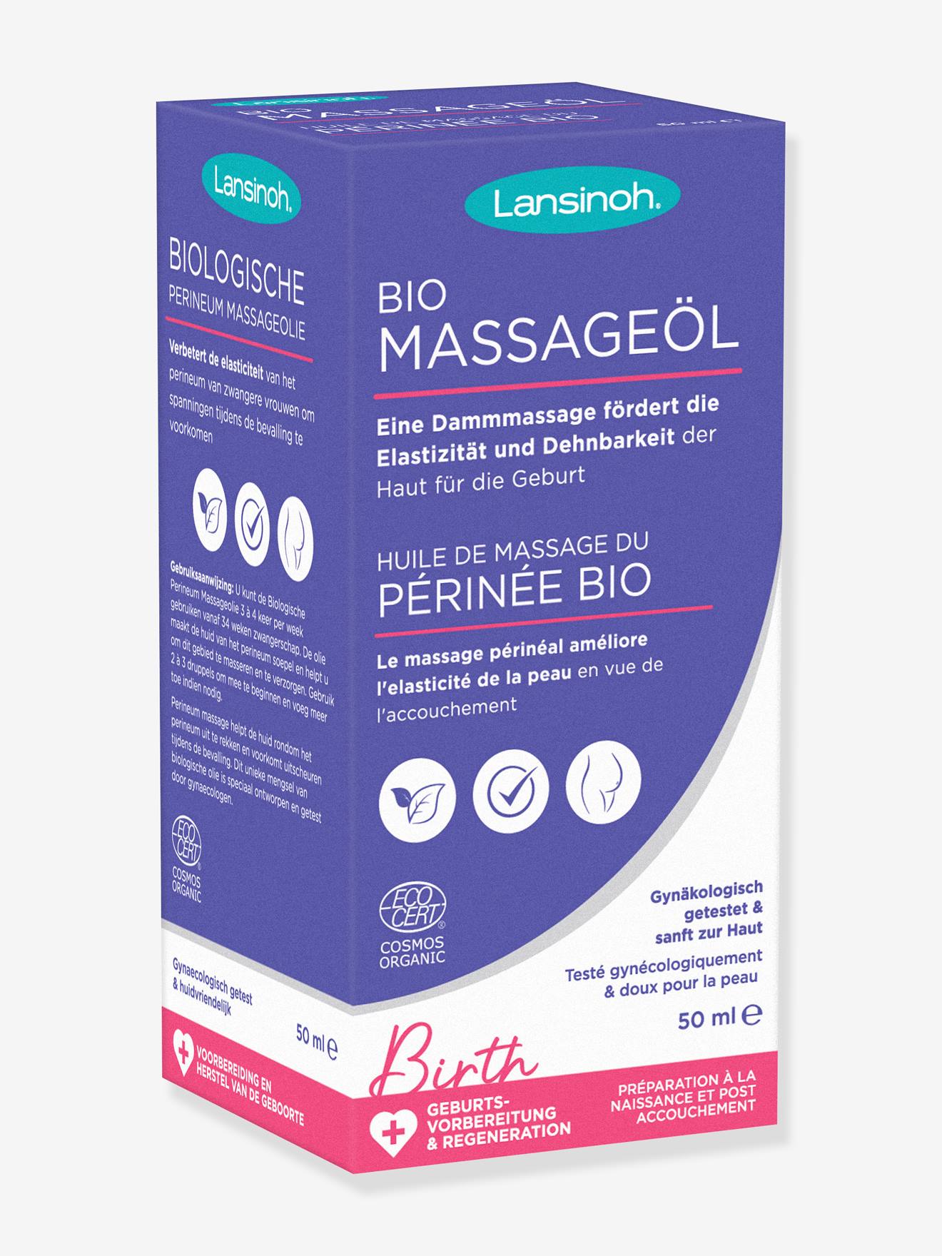 Huile de massage du périnée bio 50 ml LANSINOH multicolore