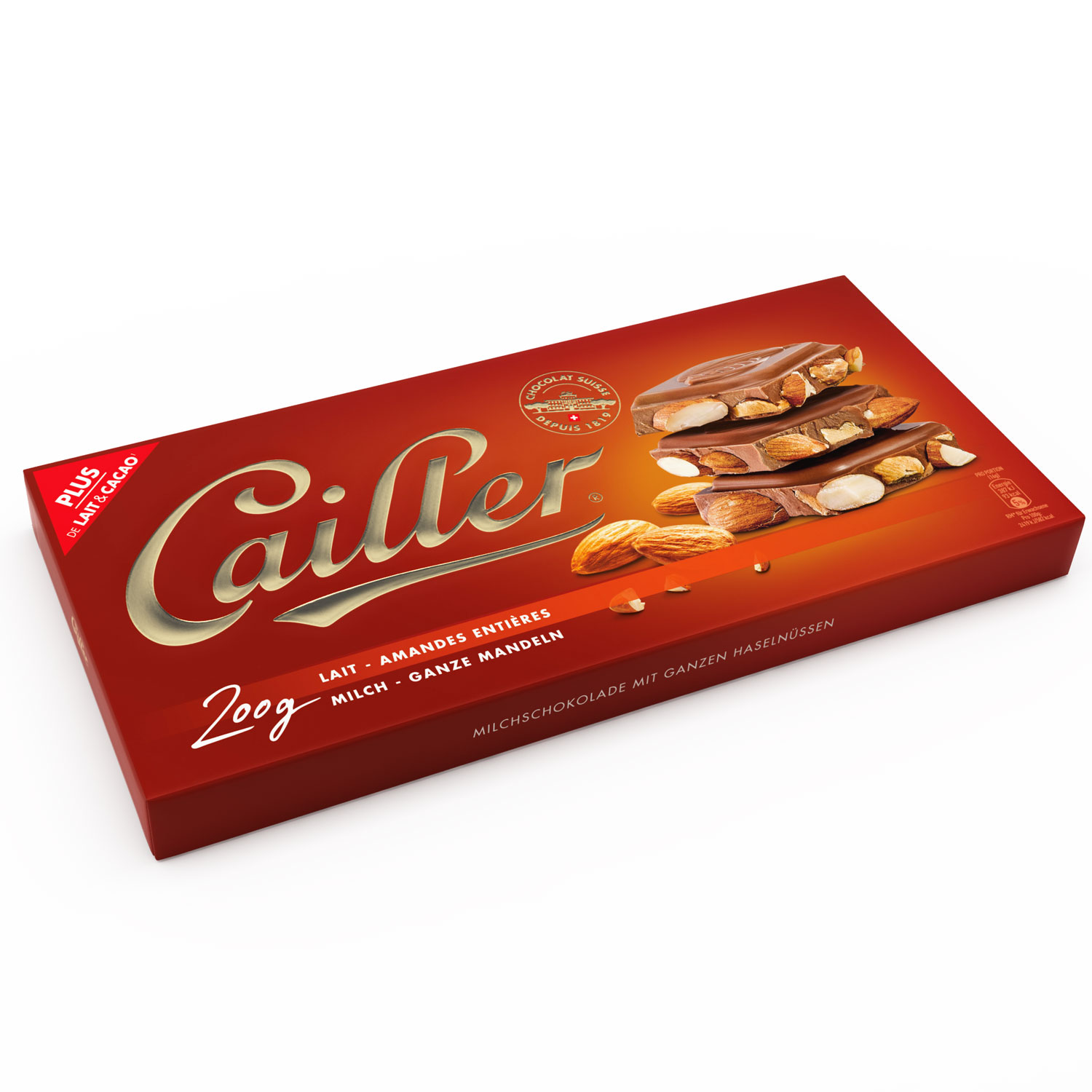 Cailler Milch Ganze Mandeln 200g