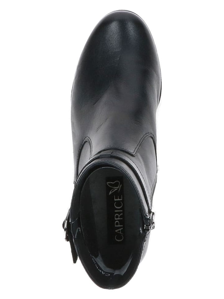 Caprice Leder-Stiefeletten in Schwarz günstig kaufen