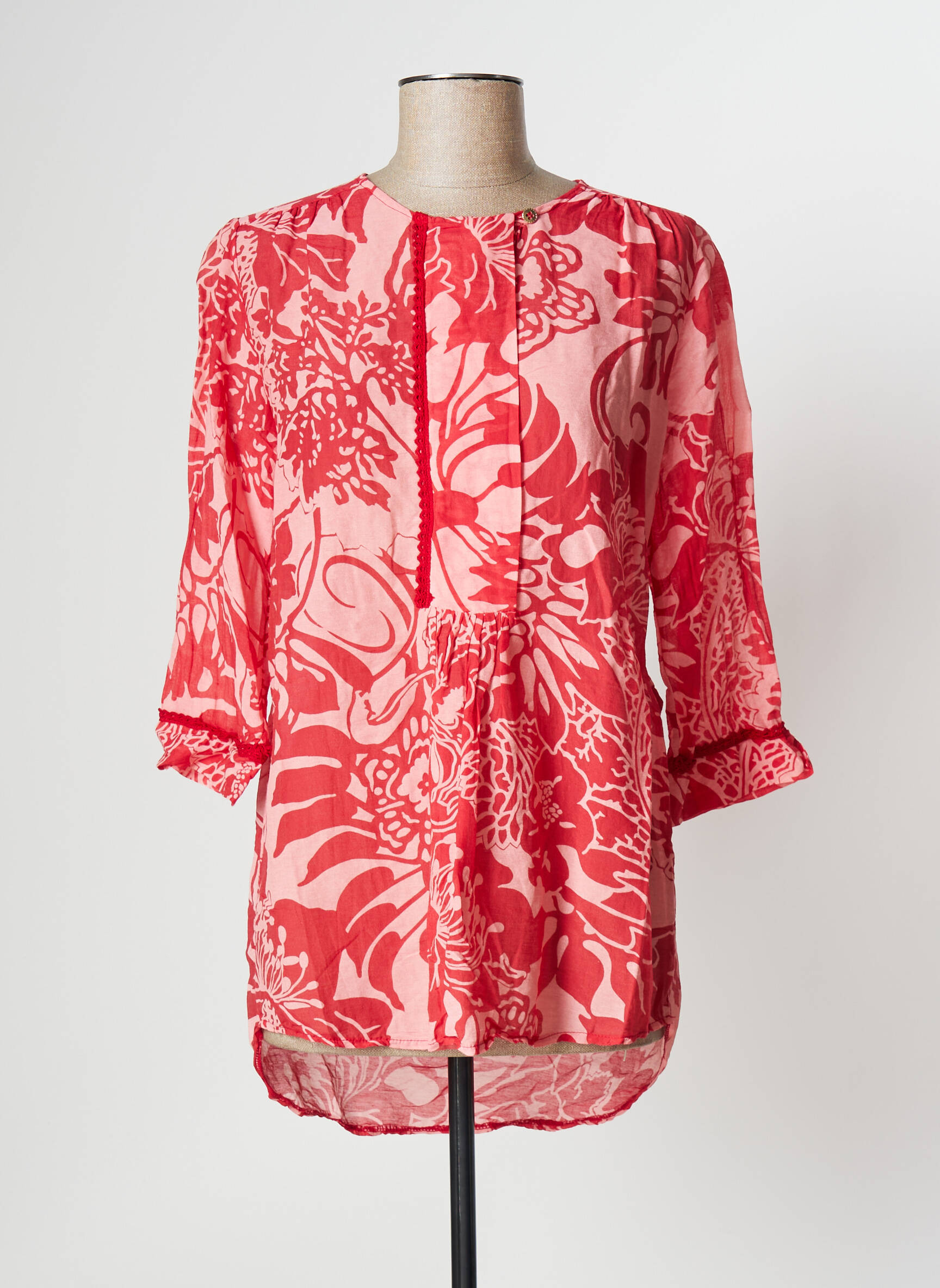 La Fee Maraboutee Tuniquemanchelongue Femme couleur rose