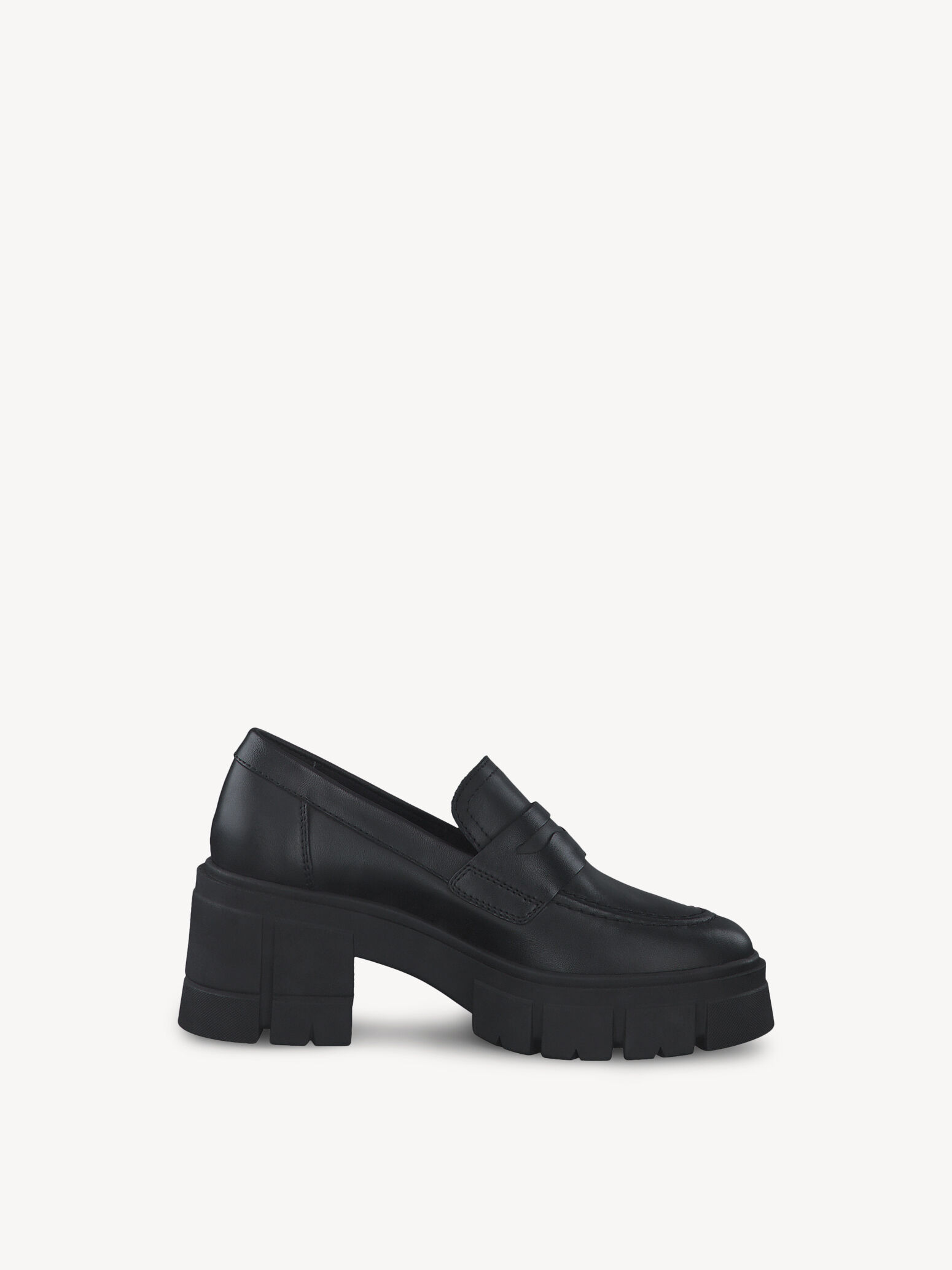 Slipper en cuir - noir