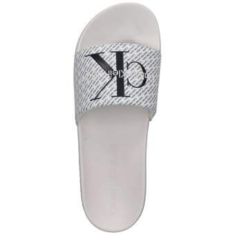 Calvin Klein Slide Aop in weiß