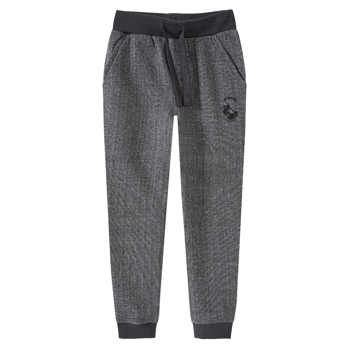 Jungen Jogpants mit Fischgräht-Muster