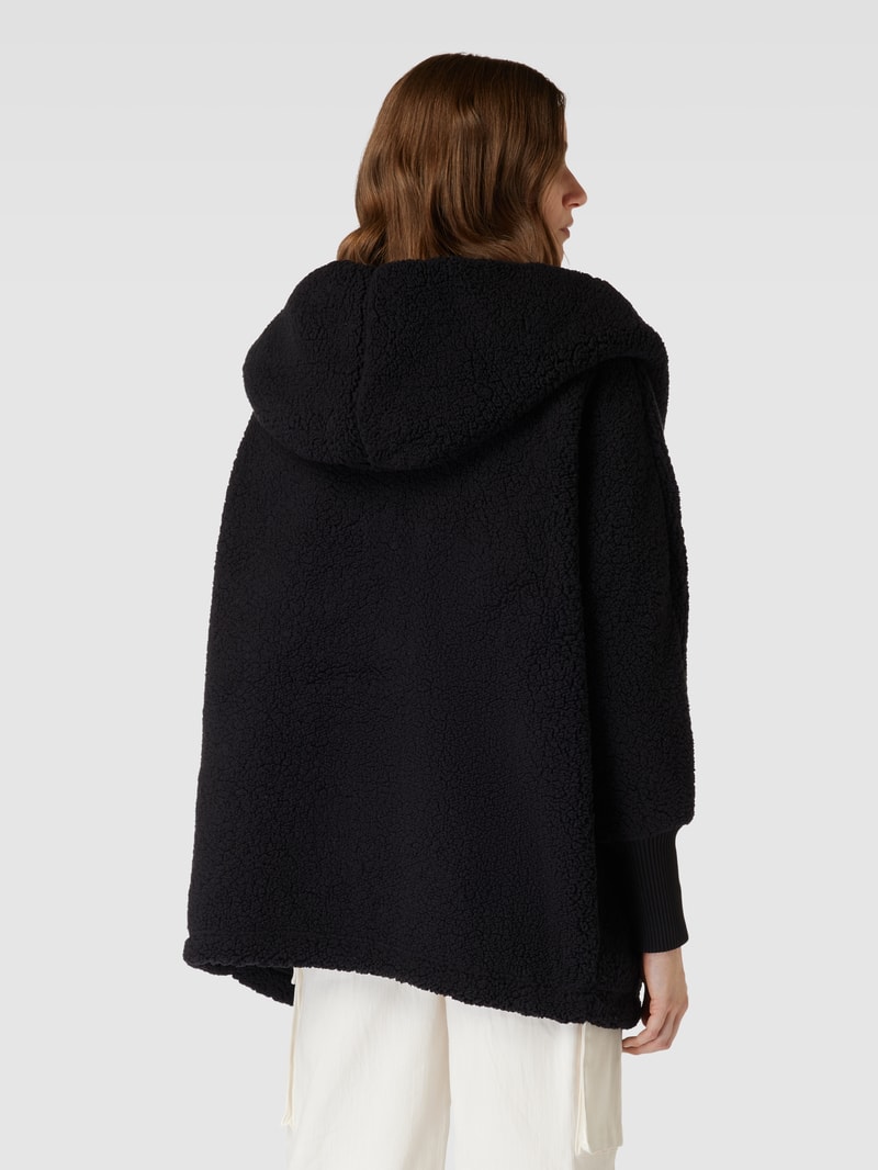 Jacke aus Teddyfell Modell 'CUDDLE' in schwarz
