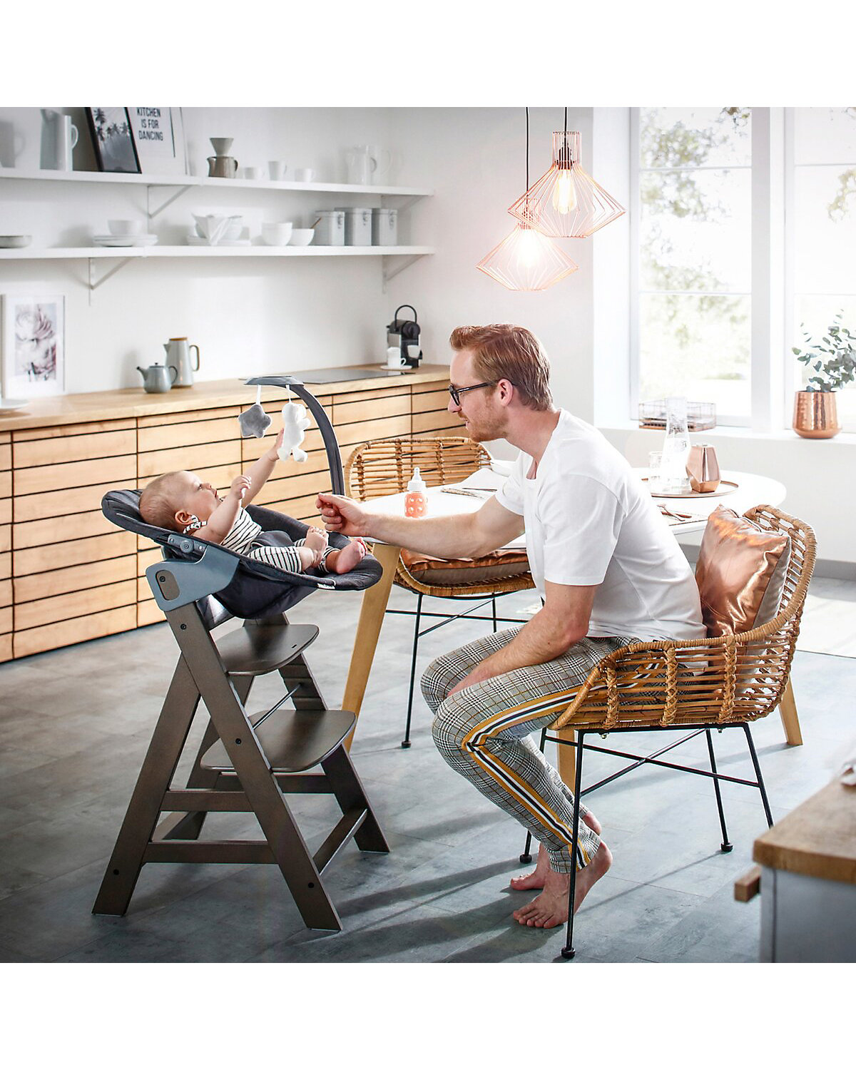 Babywippe Alpha Bouncer 2in1 Deluxe