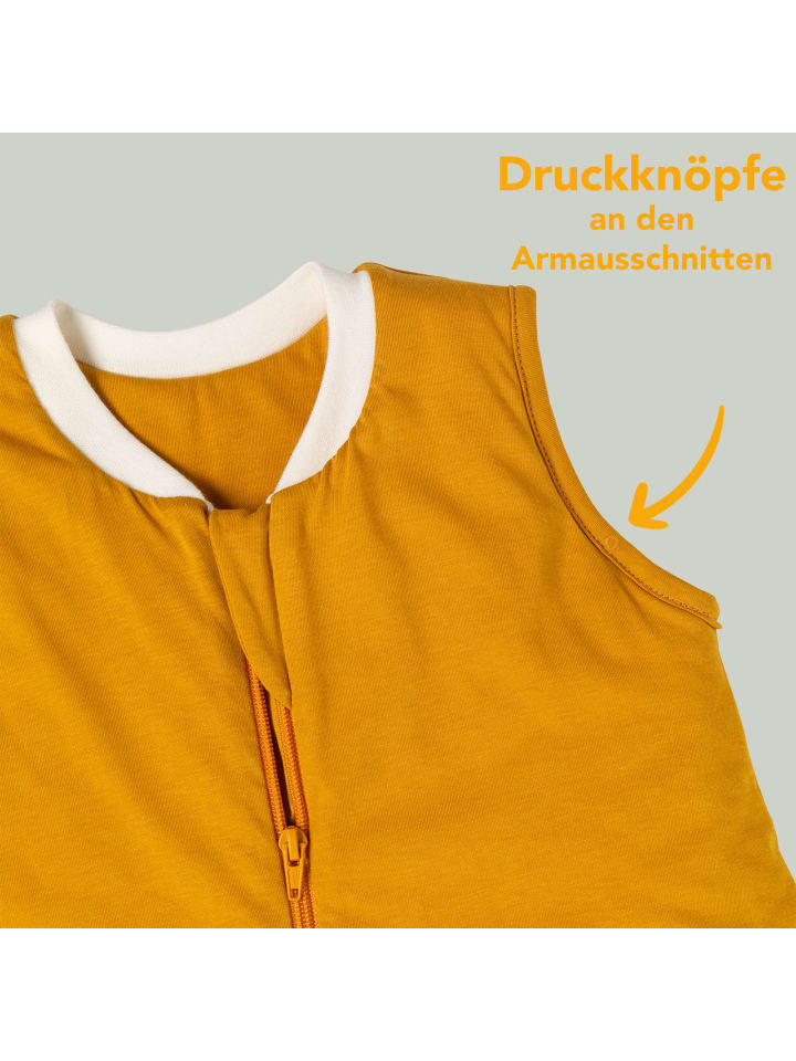 Schlummersack Ganzjahres Schlafsack mit Füßen, 2.5 TOG in Orange günstig kaufen