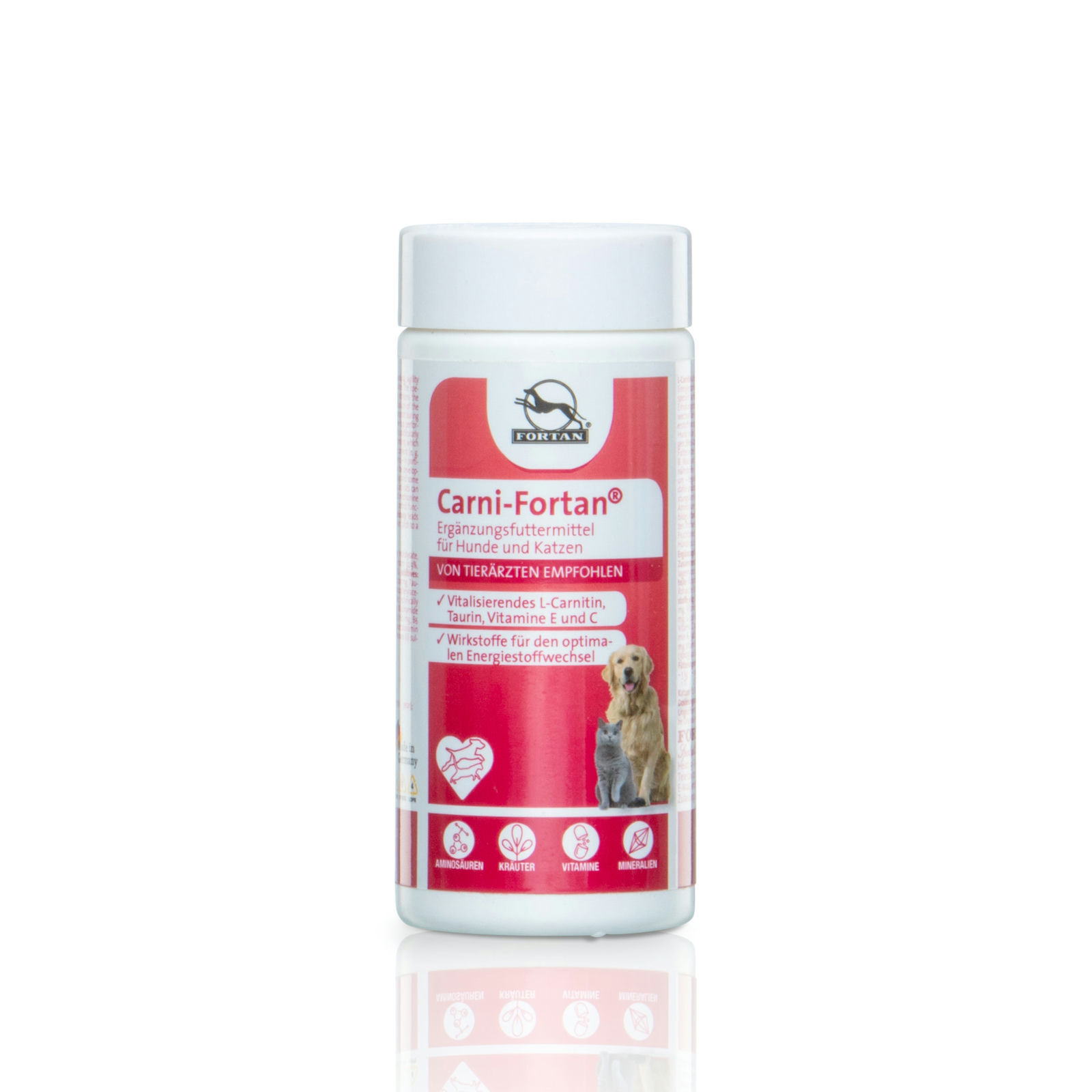 Fortan Ergänzungsfutter & Aufzucht Fortan Carni-Fortan Pulver mit L-Carnitin 80 g