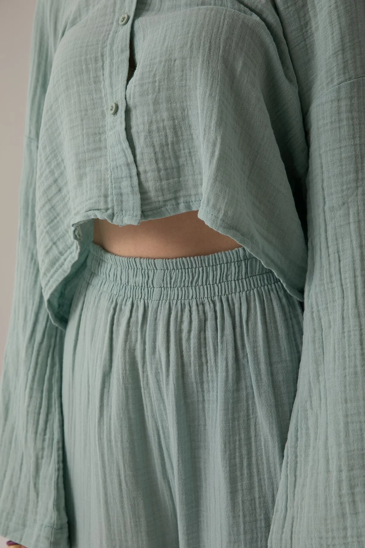 SHEISMONO  Hose - Grün - Loose