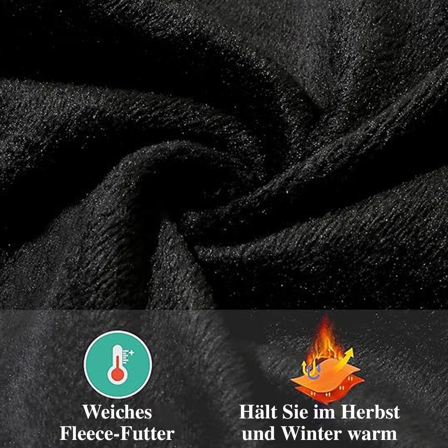Daisred Thermoleggings Leggings Gefütterte Damen Winter Outdoor mit Fleece