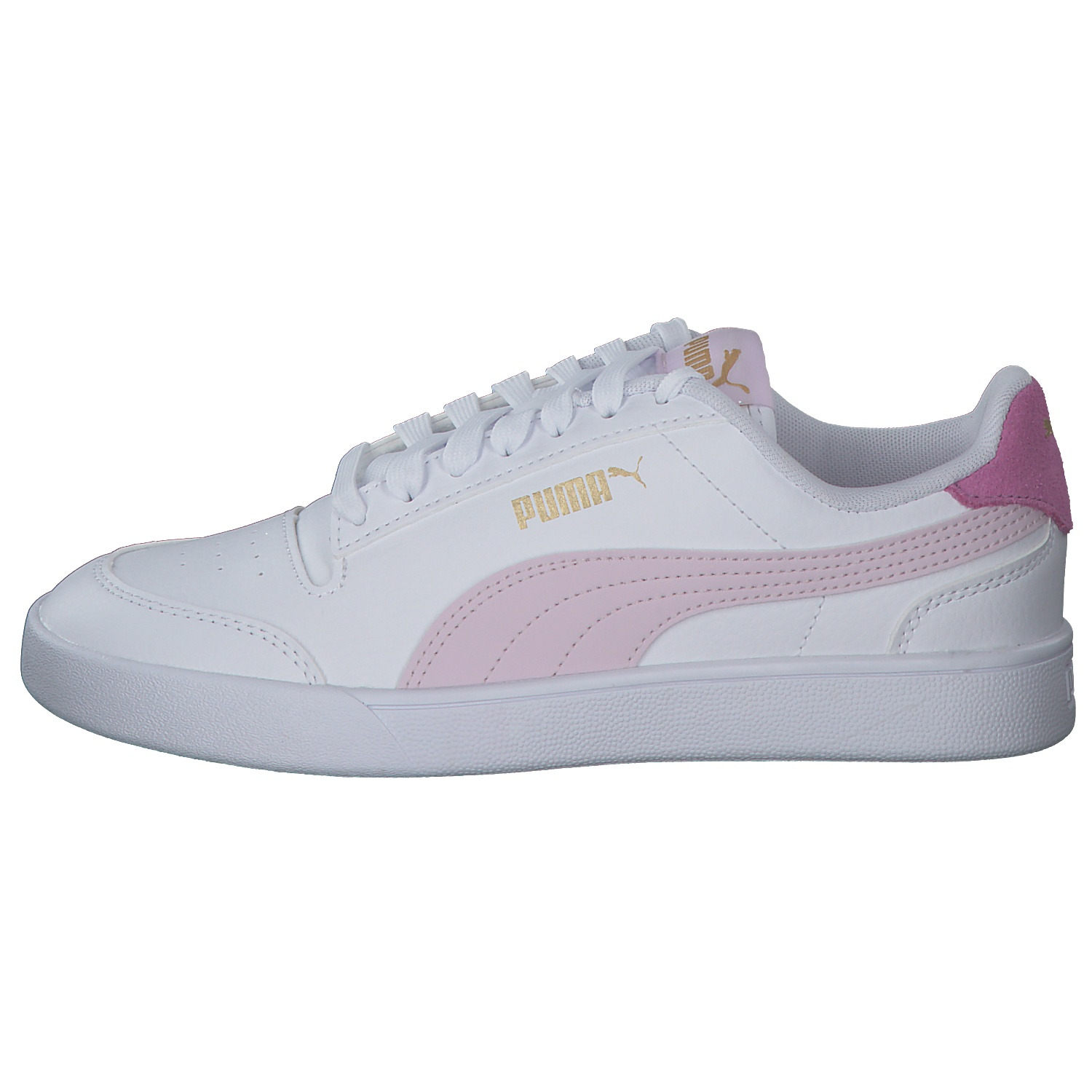 Puma Shuffle 309668 W, Sneakers Low, Damen, white/lavender/fog