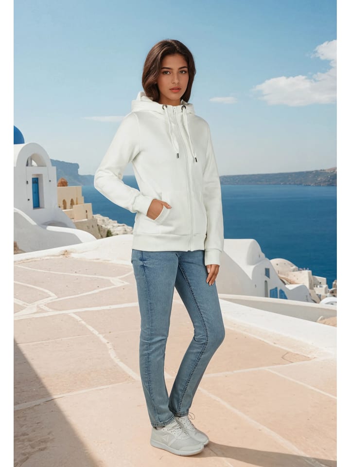 Salzhaut Sweatjacke Sööte Jacke in Offwhite günstig kaufen