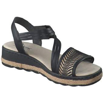 Rieker Sandale in schwarz